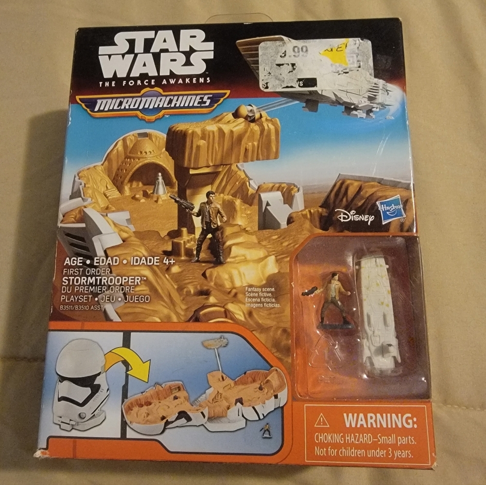 Star Wars The Force Awakens MicroMachines First Order Stormtrooper Playset - New
